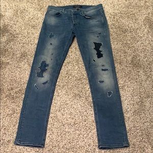 Roberto Cavalli distressed jean